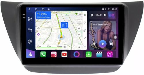 Магнитола для Mitsubishi Lancer 9 (CS), Cedia, Evolution 7-9 (CT) - FarCar S500-TS10 монитор 9.5" QLED на Android 14, Быстрая, CarPlay, 4G SIM-слот