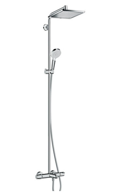 Душевая система для ванной Hansgrohe Crometta E 240 1jet Showerpipe 27298000 с термостатом