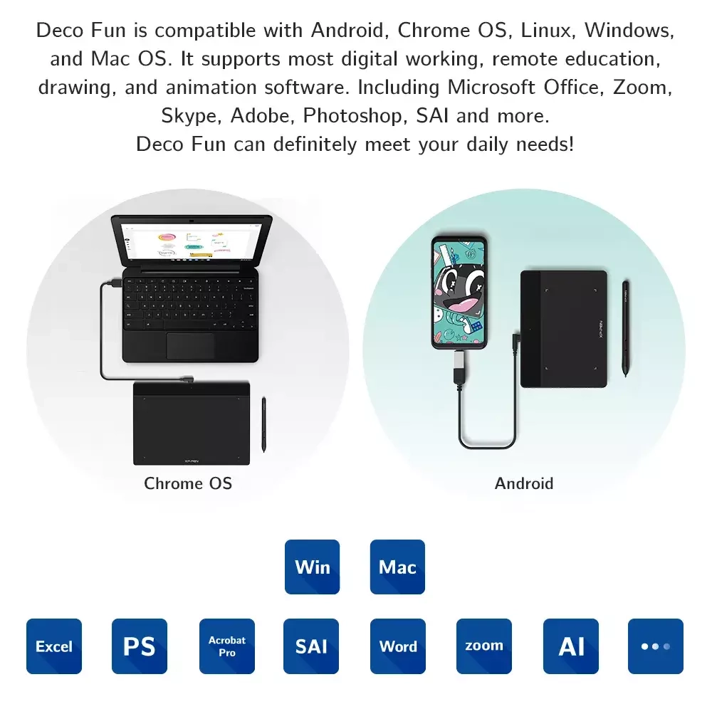 Графический планшет XP-Pen Deco Fun L Black