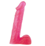 Розовый фаллоимитатор XSKIN 8 PVC DONG - 20 см. (Цвет: розовый)