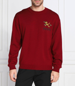 Хлопковый свитер Kenzo - бордовый(FC65PU3423LA)