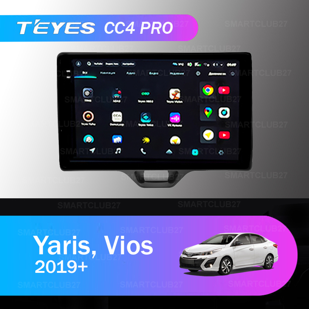 Teyes CC4 Pro 10,2" для Toyota Yaris, Vios 2019+