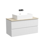 Тумба подвесная Sancos Snob T, Bianco 995х445х500, под столешницу без отверстия под смеситель, цвет Kreman, арт. SNT100W