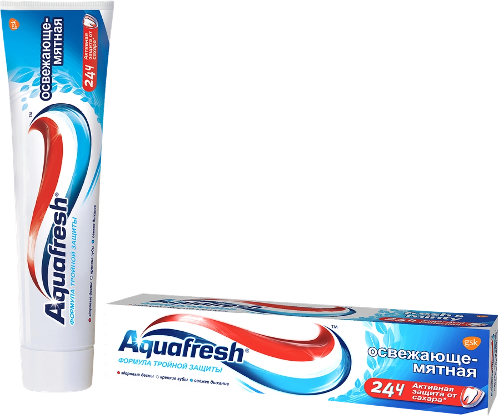 Aquafresh Зубная паста Освежающе-мятная 100мл