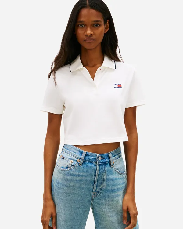 Поло женское TOMMY JEANS TJW CRP BADGE SS POL