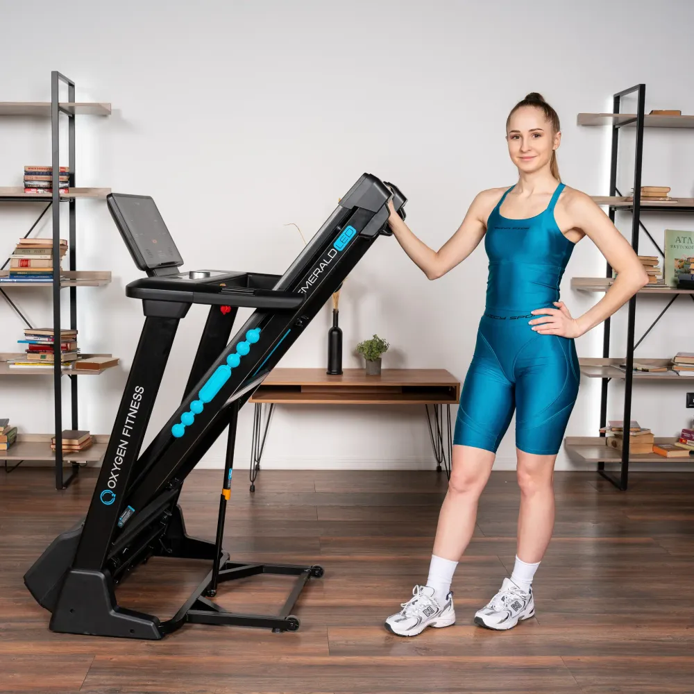 БЕГОВАЯ ДОРОЖКА ДОМАШНЯЯ OXYGEN FITNESS EMERALD LED