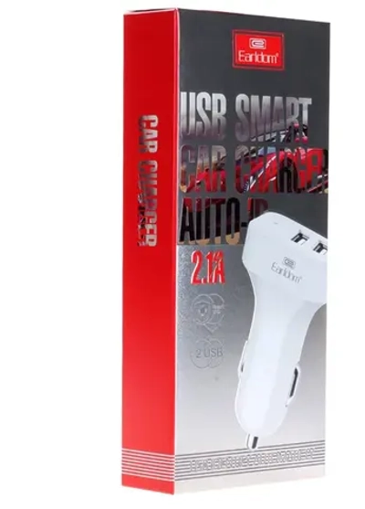 Блок питания автомобильный 2 USB Earldom, ES-131, 2100mA, кабель микро