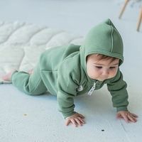 Комбинезон с капюшоном "Олива" утепленный 0+