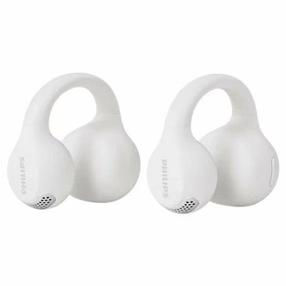 Беспроводные Bluetooth наушники-клипсы для спорта с открытым ухом Philips (TAQ2000WT) белый