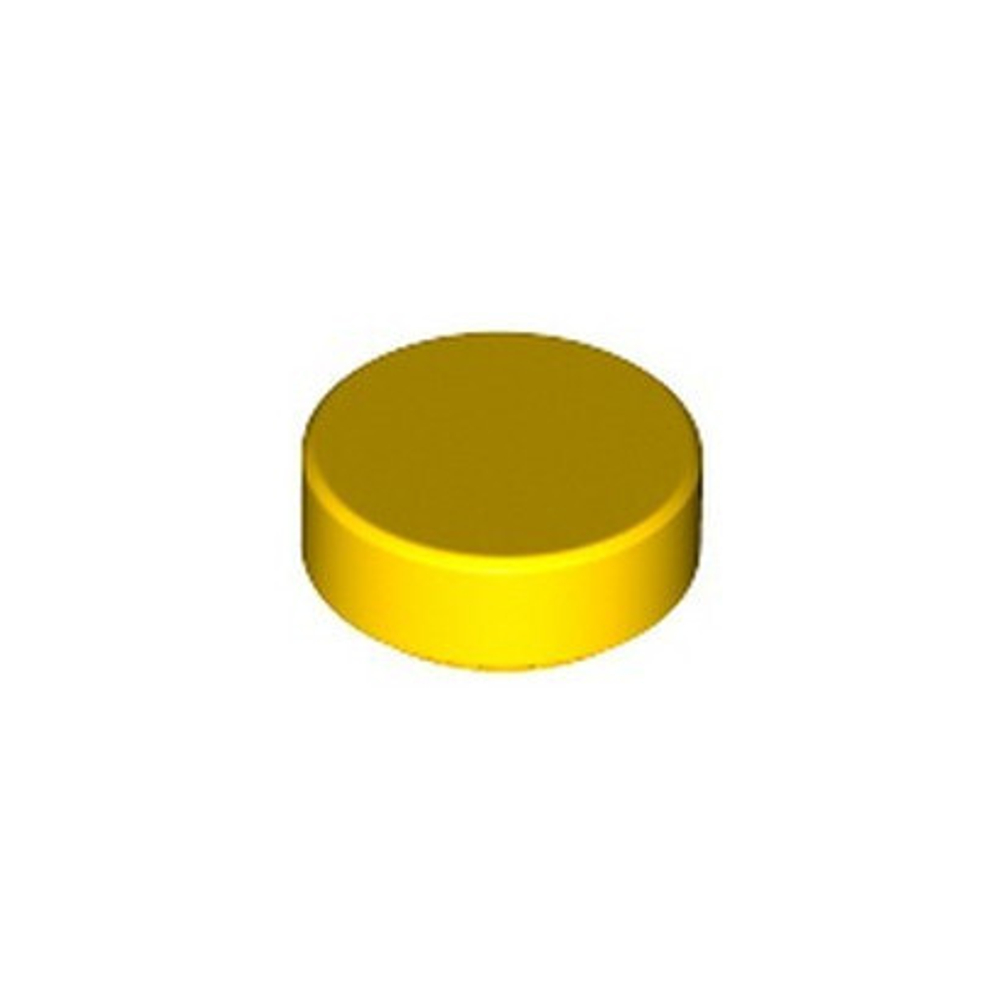 Lego 50шт Плитка 1х1 круглая (желтый) 98138-6284577