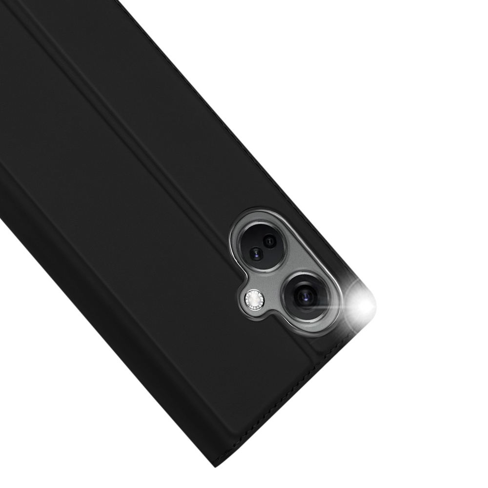 Чехол книжка из кожи черного цвета для OnePlus Nord CE3 и OPPO K11, серия Skin Pro Series от Dux Ducis