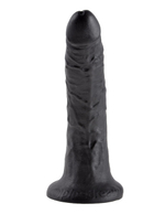 Фаллоимтатор на присоске черный King Cock 7 (Цвет: чёрный)