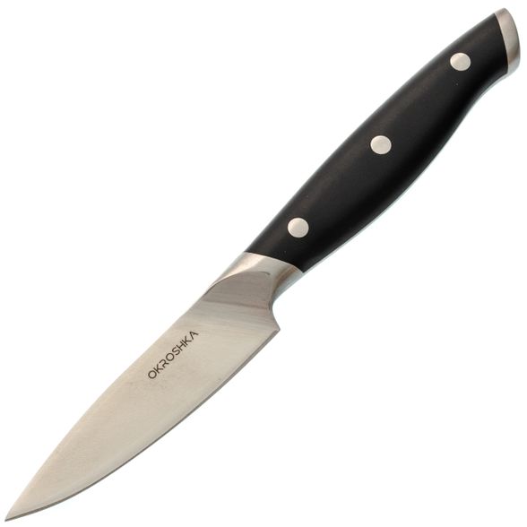 Цена наНож кухонный для овощей Okroshka Tartar 7.2 см, сталь 5cr15mov, рукоять сталь/пластик