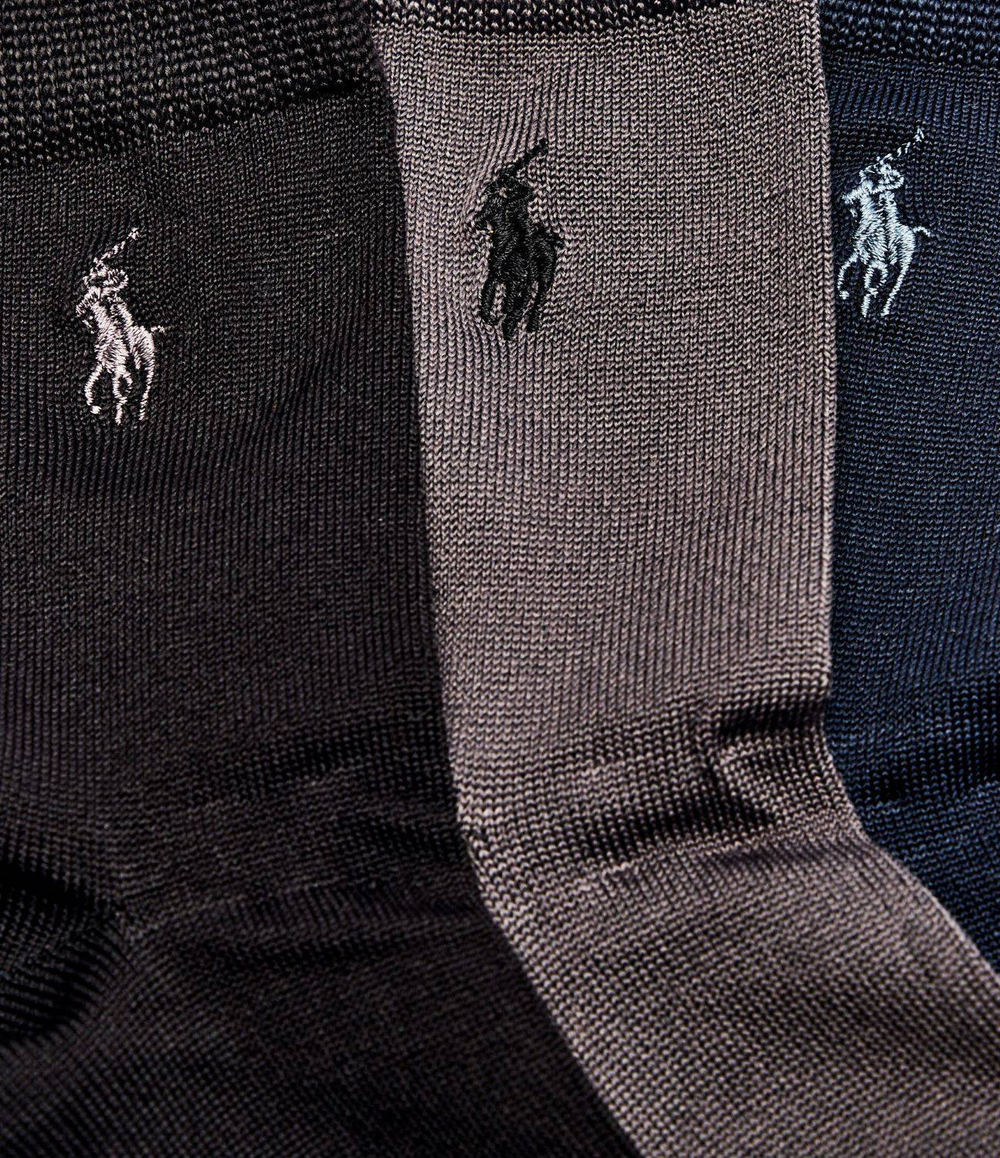 Носки 3 пары POLO RALPH LAUREN - темно-синий(822164)