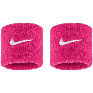 Напульсник теннисный Nike Swoosh 2P - vivid pink/white