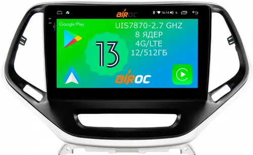 Магнитола для Jeep Cherokee 2014+ - Airoc 2K AU-2202 на Android 13, Быстрейшая, SIM-слот