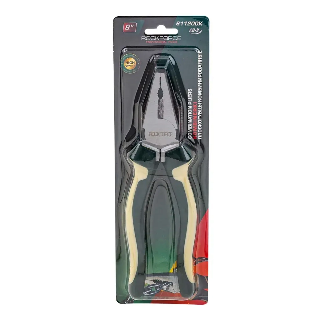 Плоскогубцы комбинированные 8'' RockFORCE RF-611200K