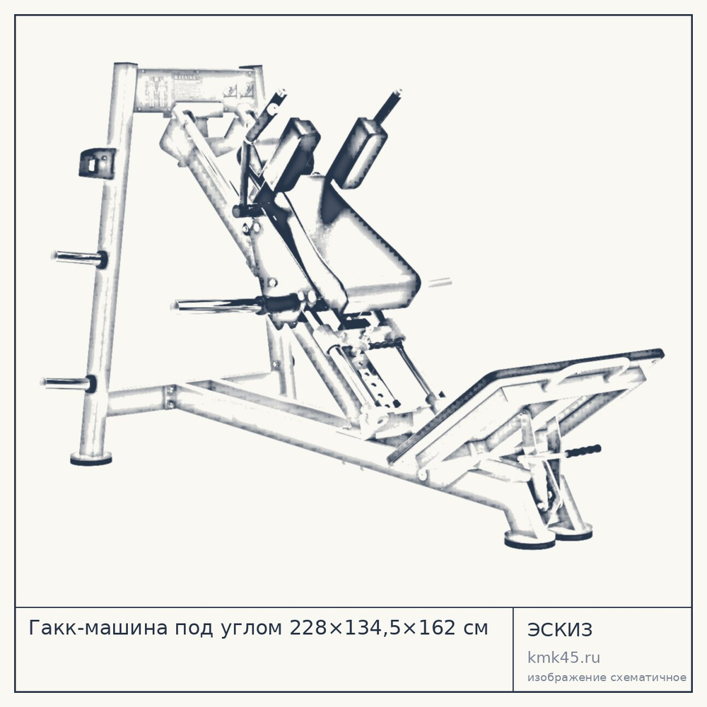 Гакк-машина под углом 228×134,5×162 см — от 216 000 ₽