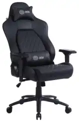 Кресло игровое Cactus Cs-Chr-130 черный экокожа с подголов. крестов. черный
