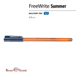 Ручка шарик. 0,7мм. синяя "FreeWrite Summer" (BrunoVisconti)