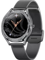 Смарт часы PARASMART Shine V66 (миланский браслет, черный)