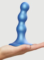 Голубая насадка Strap-On-Me Dildo Plug Balls size S (Цвет: голубой)