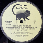 Emerson, Lake & Palmer ‎– Welcome Back My Friends To The Show That Never Ends - Ladies And Gentlemen 3LP (Япония 1979г.)