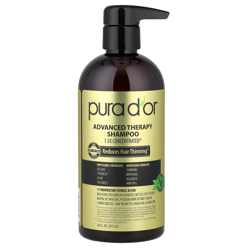 Pura D'or, Advanced Therapy, шампунь, 473 мл (16 жидк. Унций)