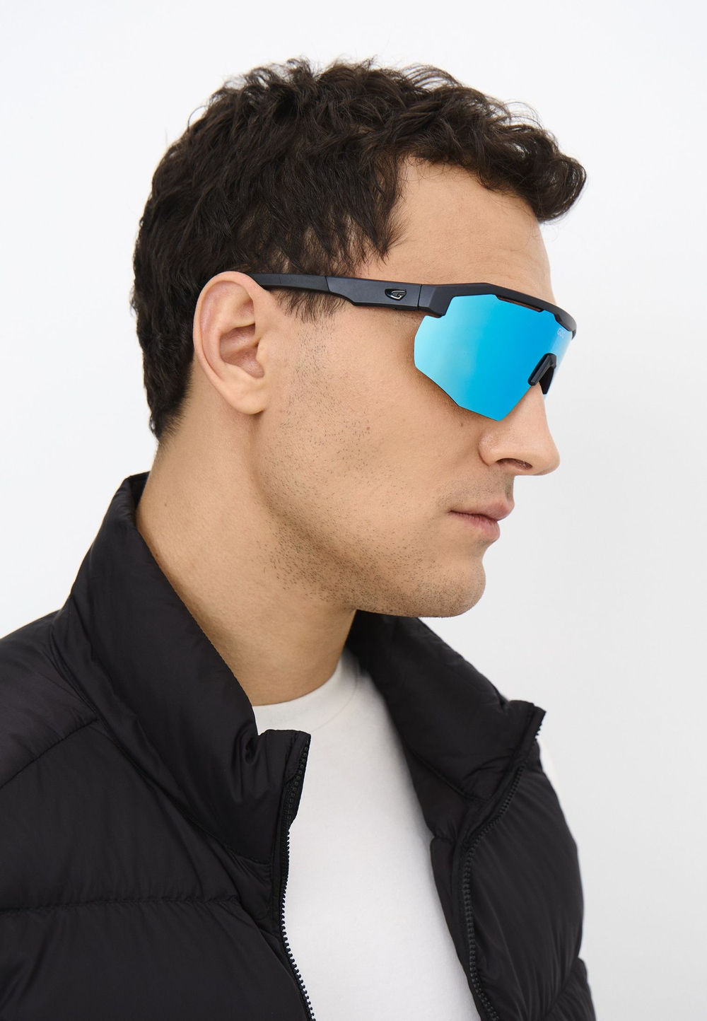 Спортивные очки с диоптриями GOG Argo / Matt Metallic Navy Blue-Black  / White-Blue Lens