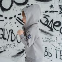 Толстовка с капюшоном "Голубка" утепленная