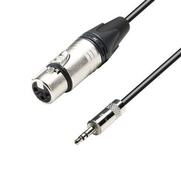 Adam Hall K5 MYF 0150 - кабель микрофонный, Neutrik XLR (F) - TRS (jack) stereo 3.5 mm, 2 x 0.22 мм2