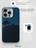 Чехол накладка iPhone 14 Pro Max 6.7" Gurdini Carbon Design (Magsafe &amp; Lense holder) Mountain Blue