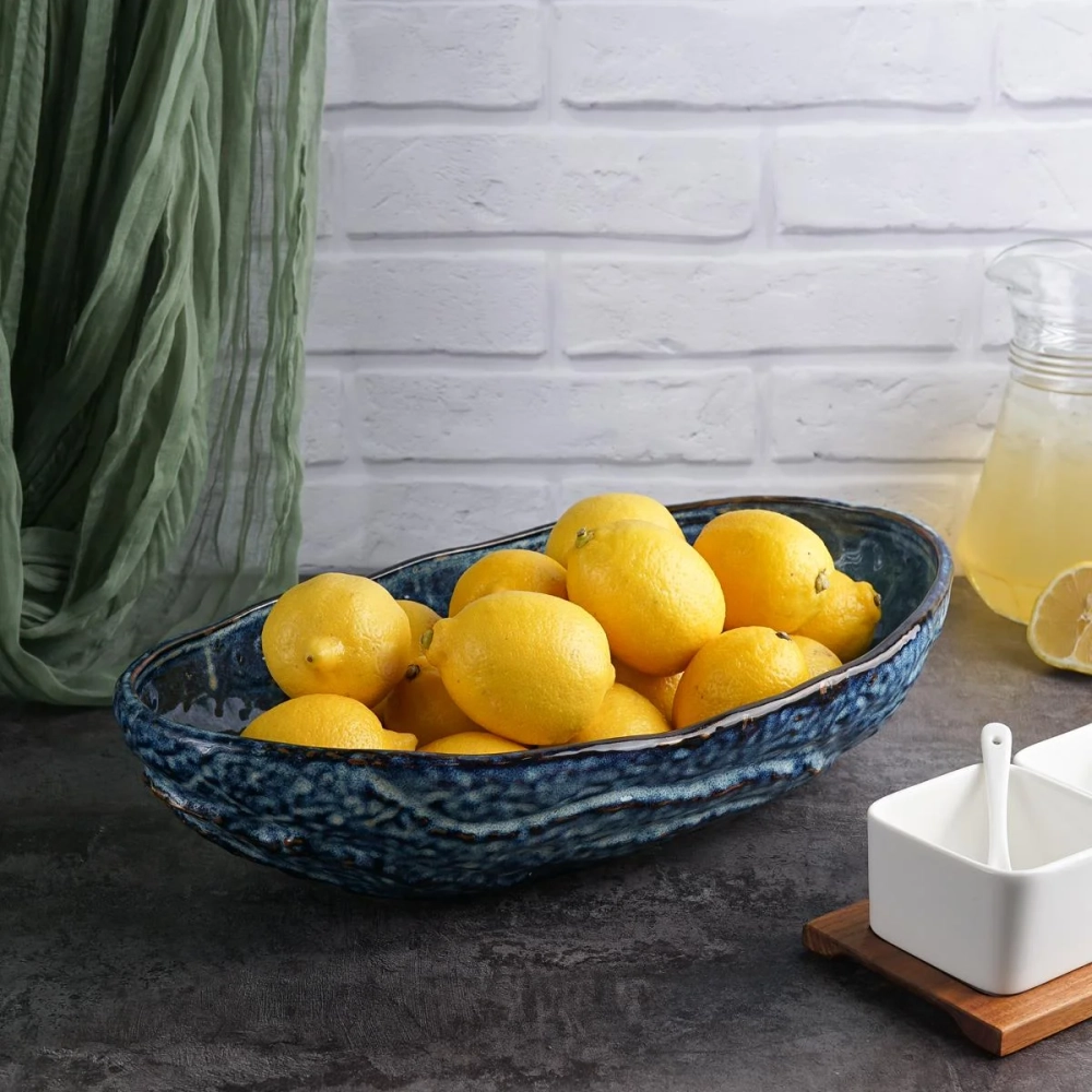 Блюдо 4 л, 45*24,5см,фарфор,серия "Aqua Blue", P.L. - Proff Cuisine