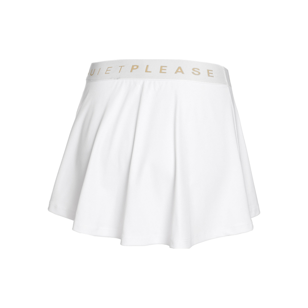 Женская теннисная юбка Quiet Please Retro Stripe Bounce Skirt Women - White, Blue