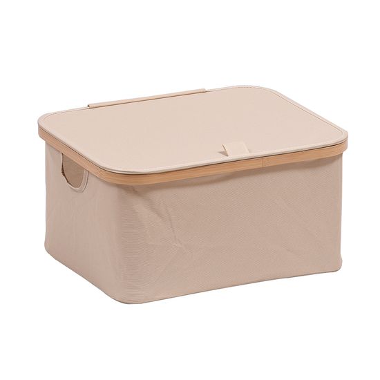 Корзина для белья neat low, 40x33x20 см, молочная