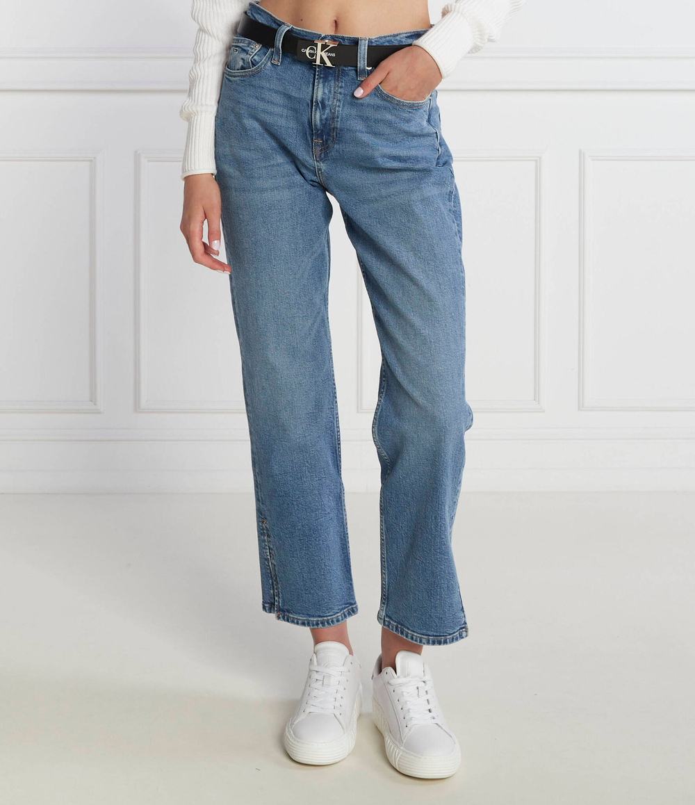 Джинсы HARPER HR STR ANK SPLIT H DG Tommy Jeans - голубой(DW0DW16680)