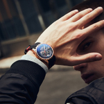 STARKING Automatic Mechanical Movement Rubber Strap Watch Men"s Watches Black Dial 50 meter Water Resistance