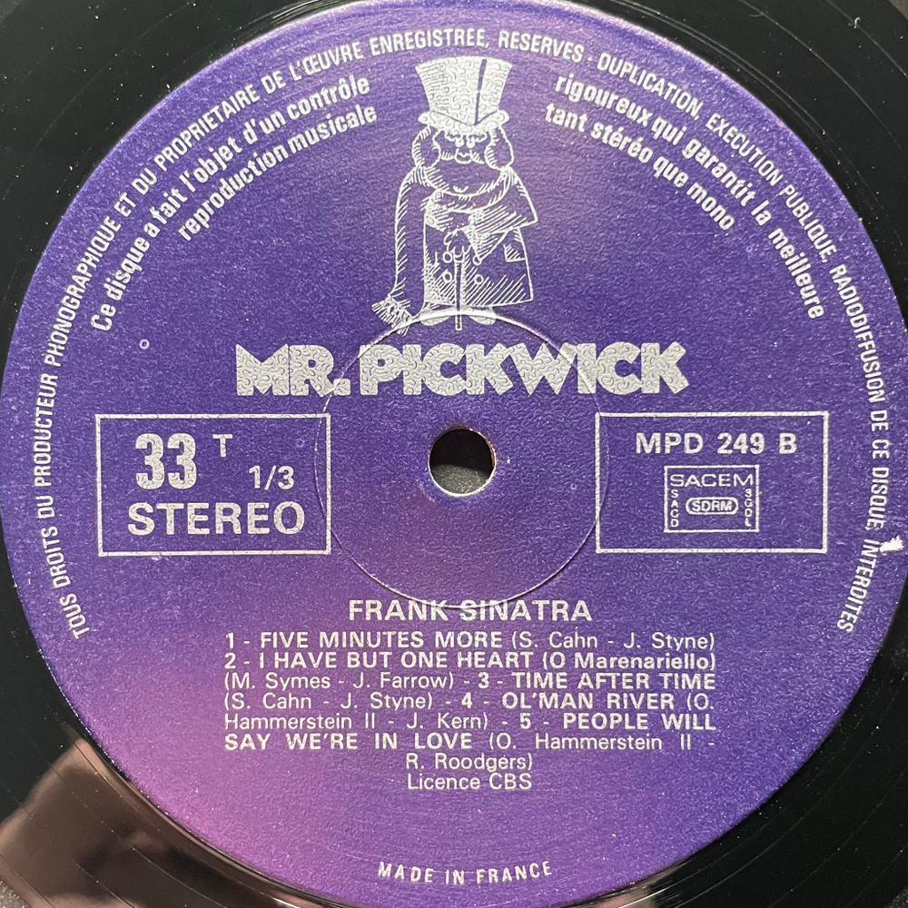 Frank Sinatra ‎– Ol'Man River (Франция 1975г.)