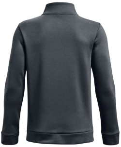 Детская теннисная толстовка Under Armour Boys' Armour Fleece 1/4 Zip - gray/black