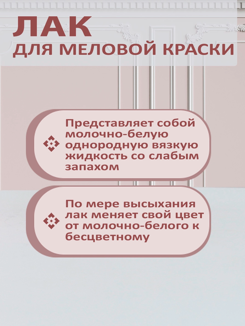 Лак для меловой краски матовый (в бутылке)