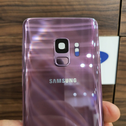 Крышка для Samsung S9 оригинальная (заднее стекло) цвет: сиреневый