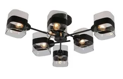 Люстра потолочная Rilon 07175/6 BLACK, 6×40 Вт, чёрная
