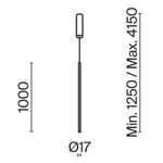 Подвесной светодиодный светильник Maytoni Halo MOD246PL-L24BK1
