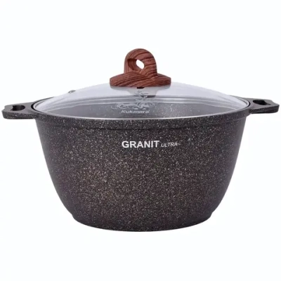 Кастрюля 3л «Granit ultra» (original) со стеклянной крышкой кго32а
