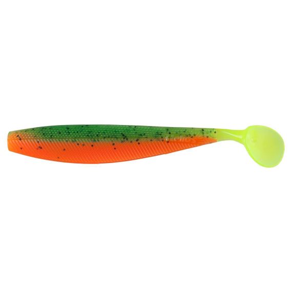 Виброхвост несъедоб. Helios Trofey 5.5"/14см Pepper Green &amp; Orange LT 50шт. (HS-25-032-N)