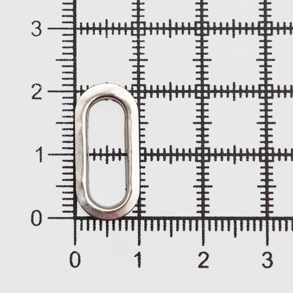 Люверсы металл овальные 15х6 (внутр.), h=5.8 мм, 21х11 (внешн.), металл (≈100 шт) New Star, никель