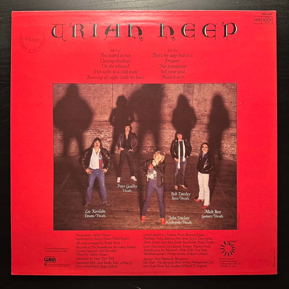 Uriah Heep - Abominog (Франция 1982г.)