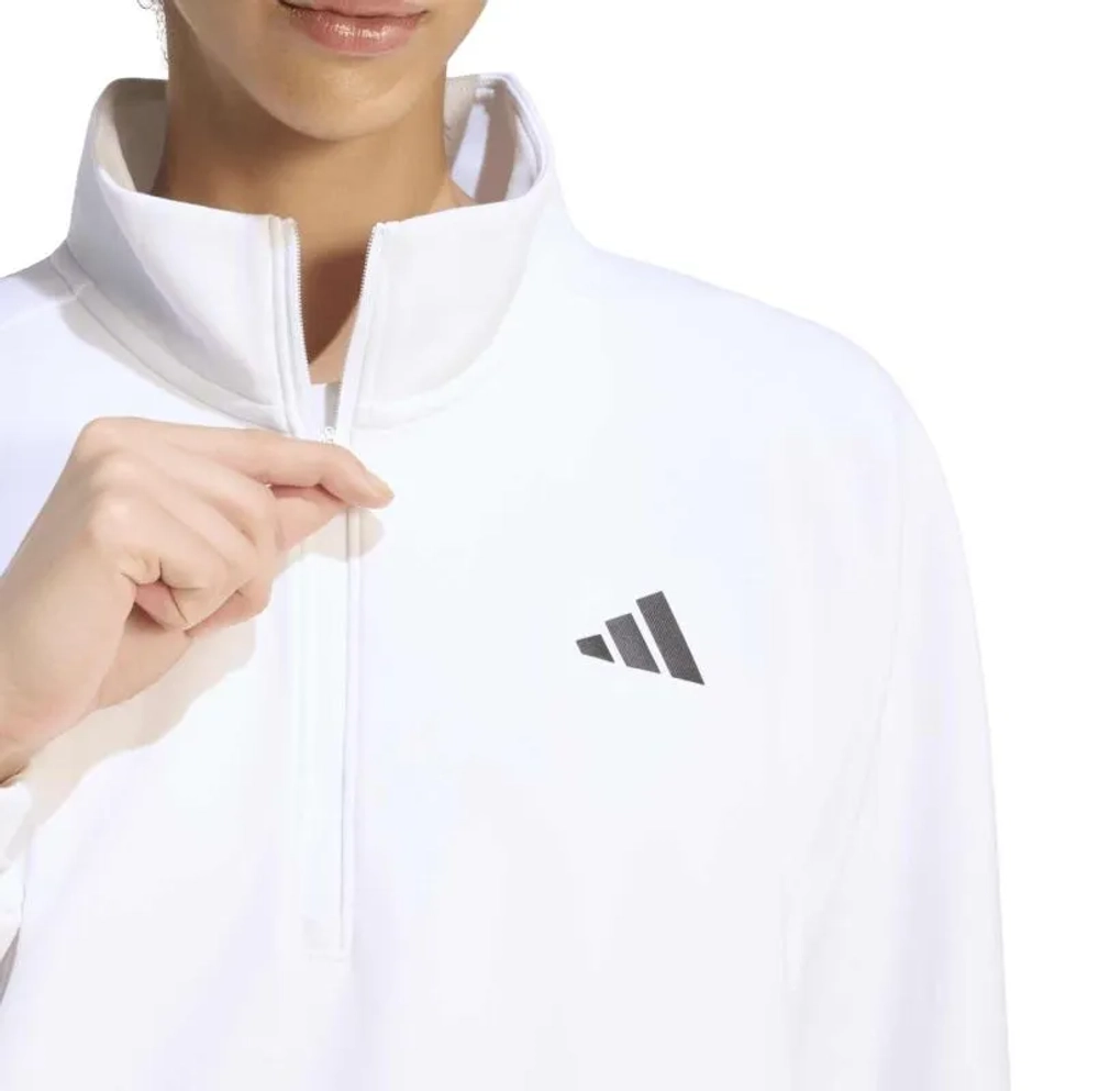 Женская теннисная куртка Adidas Cover Up Half Zip - white