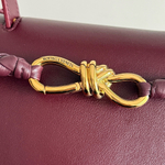 Сумка Bottega Veneta Ciao Ciao — бордовая — фото 6