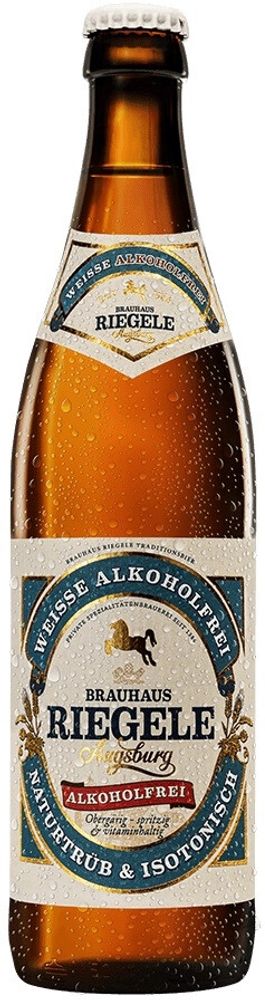 Пиво Ригеле Вайсе Безалкогольное / Riegele Weisse Alkoholfrei 0.5 - стекло